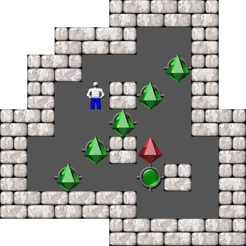 Sokoban The Warehouse I - Vertical Mobility level 37